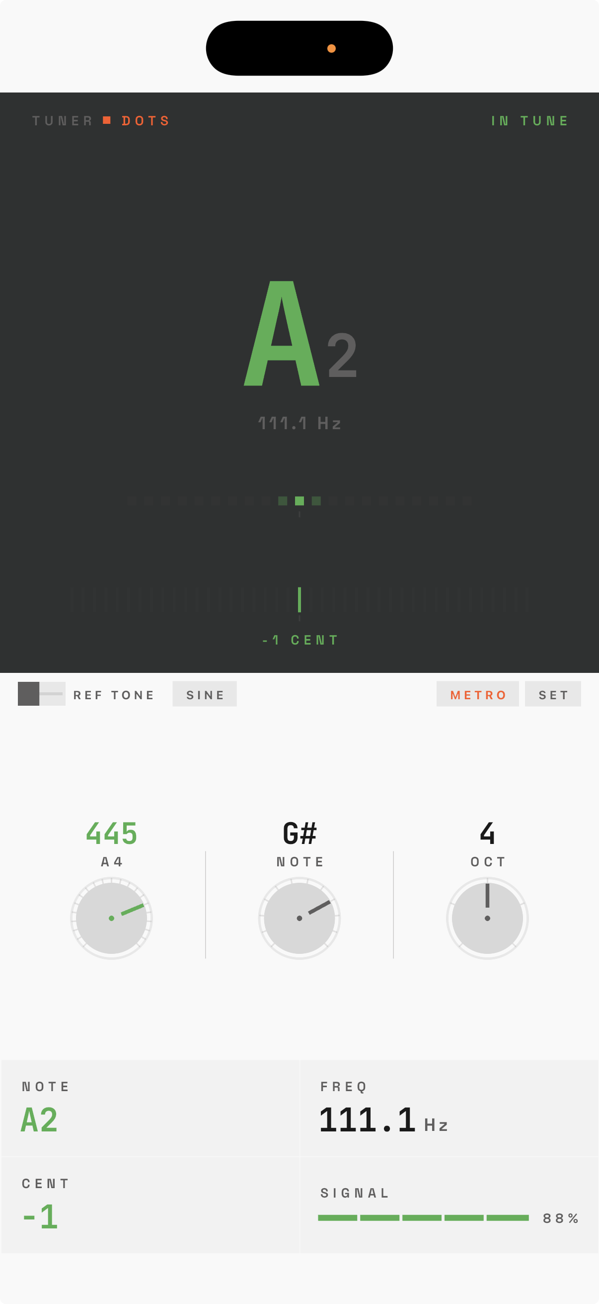 Tuner in-tune