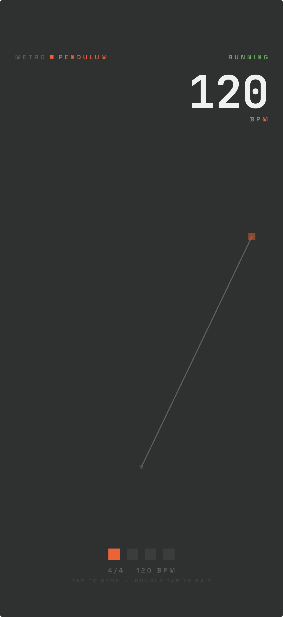 Metronome fullscreen